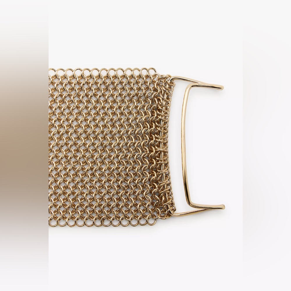 ZARA METAL MESH WIDE BRACELET NWT - Picture 5 of 7